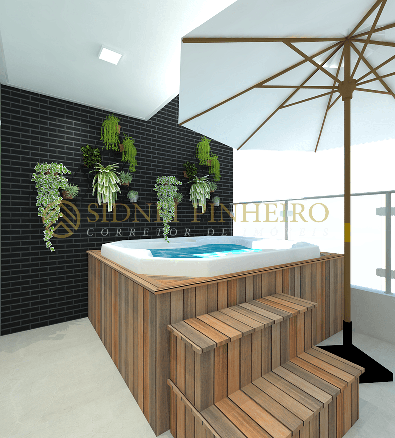 023 - Cobertura loft com jacuzzi privativa